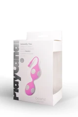 Розово-белые вагинальные шарики Play Candy Beanz