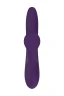 Фиолетовый вибратор с клиторальным стимулятором Nalone Peri - 23,3 см.