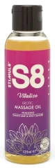 Массажное масло S8 Massage Oil Vitalize c ароматом лайма и имбиря - 125 мл.